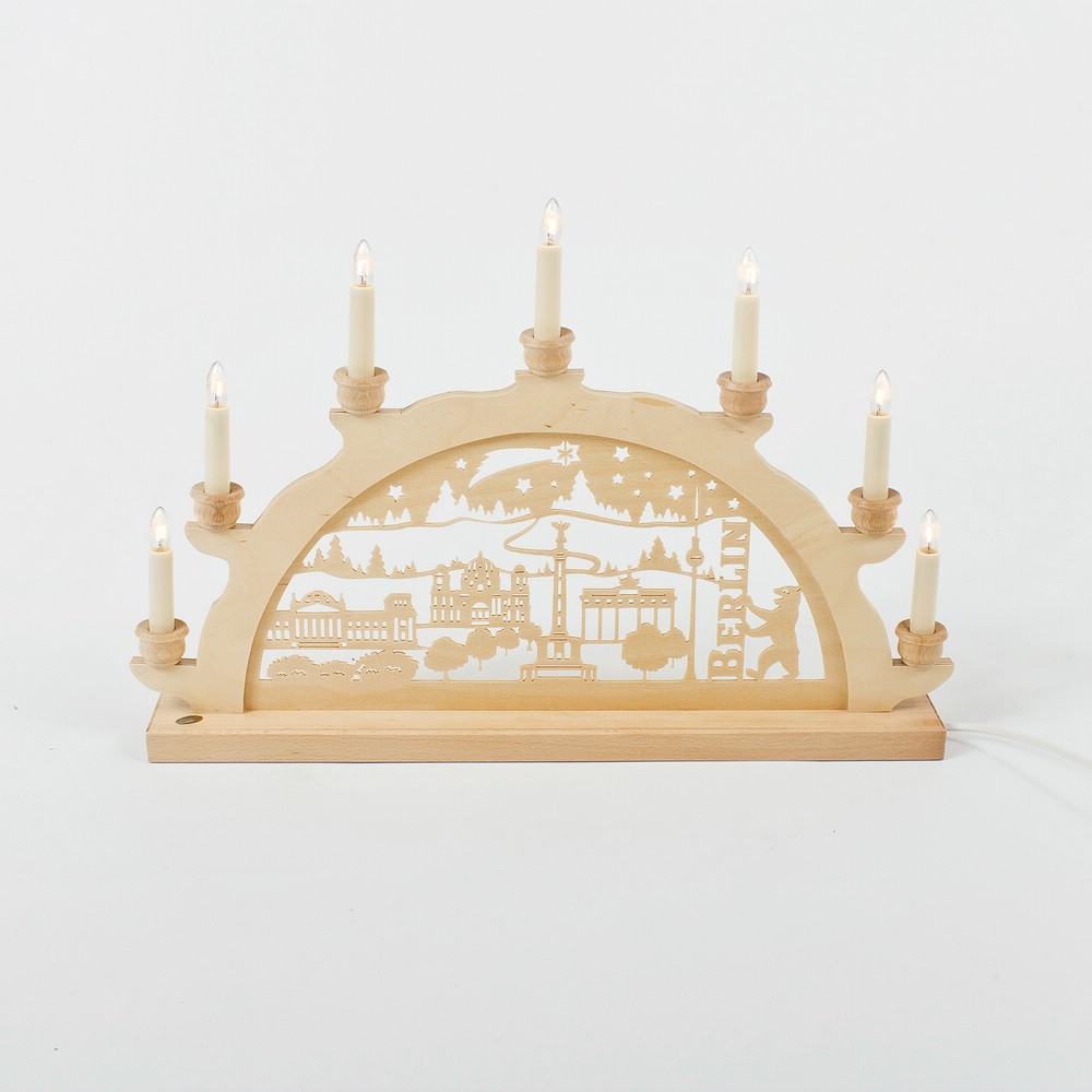 Holz Schwibbogen Lichterbogen - Motiv: Berlin (verschiedene Größen wählbar)