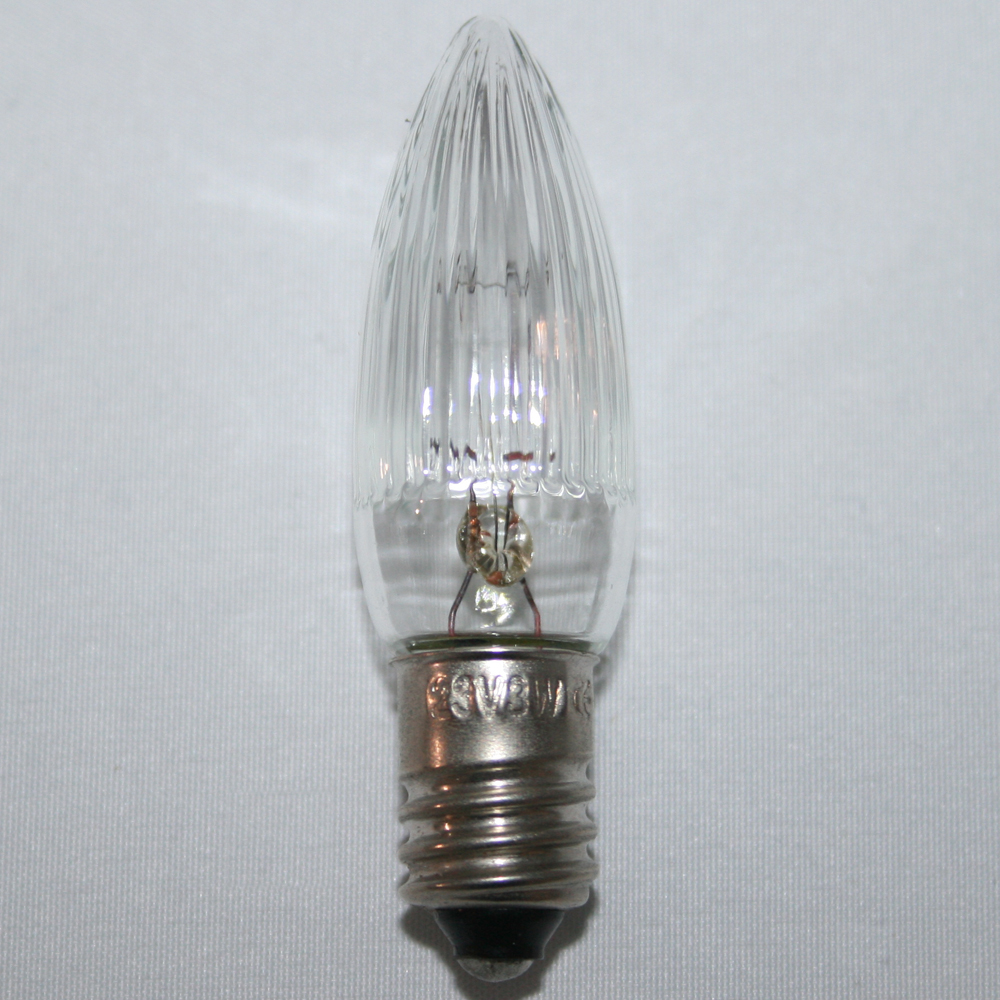 9x Spitzkerze Glühbirne Ersatzbirne Topkerze für Lichterkette / Schwibbögen / Lichterbogen - 23V / 3W E10 halb geriffelt Outdoor 9x Spitzkerze Glühbirne Ersatzbirne Topkerze für Lichterkette / Schwibbögen / Lichterbogen - 23V / 3W E10 halb geriffelt Outdoor