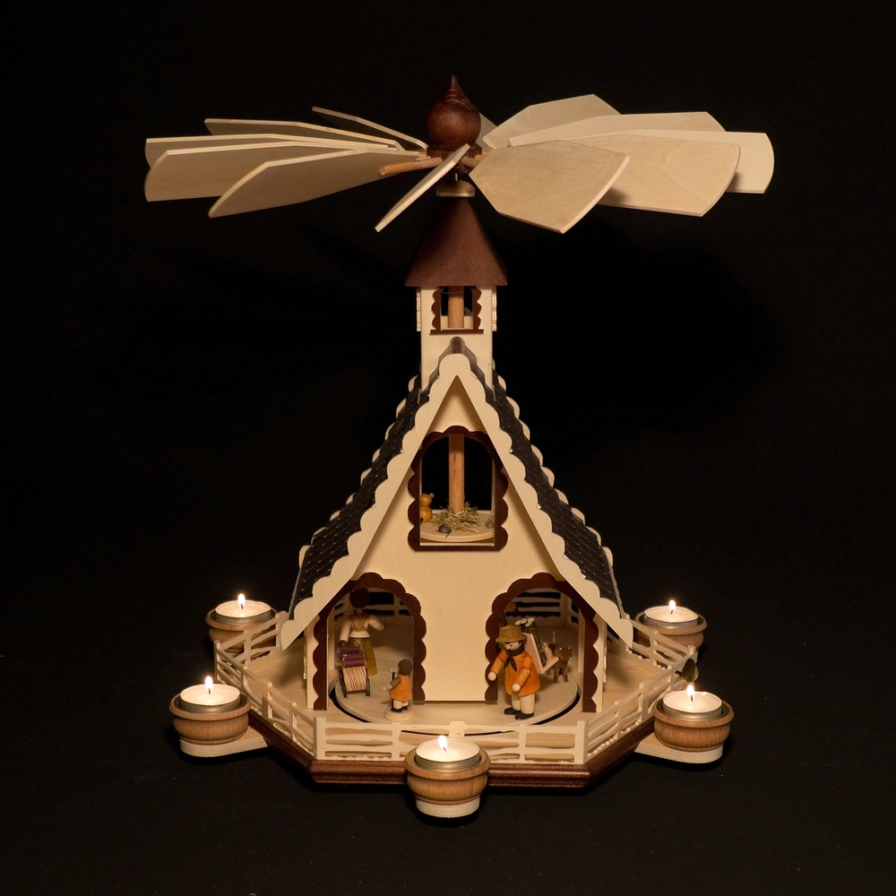 Pyramide 2-Stufig "Kinder (Waldleute)" (verschiedene Modelle wählbar)