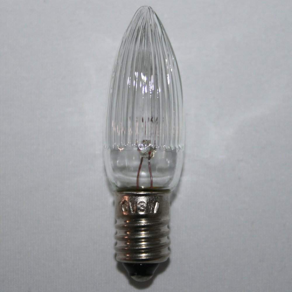 9x Spitzkerze Glühbirne Ersatzbirne Topkerze für Lichterkette / Schwibbögen / Lichterbogen - 16V / 3W E10 halb geriffelt Outdoor 9x Spitzkerze Glühbirne Ersatzbirne Topkerze für Lichterkette / Schwibbögen / Lichterbogen - 16V / 3W E10 halb geriffelt Outdoor