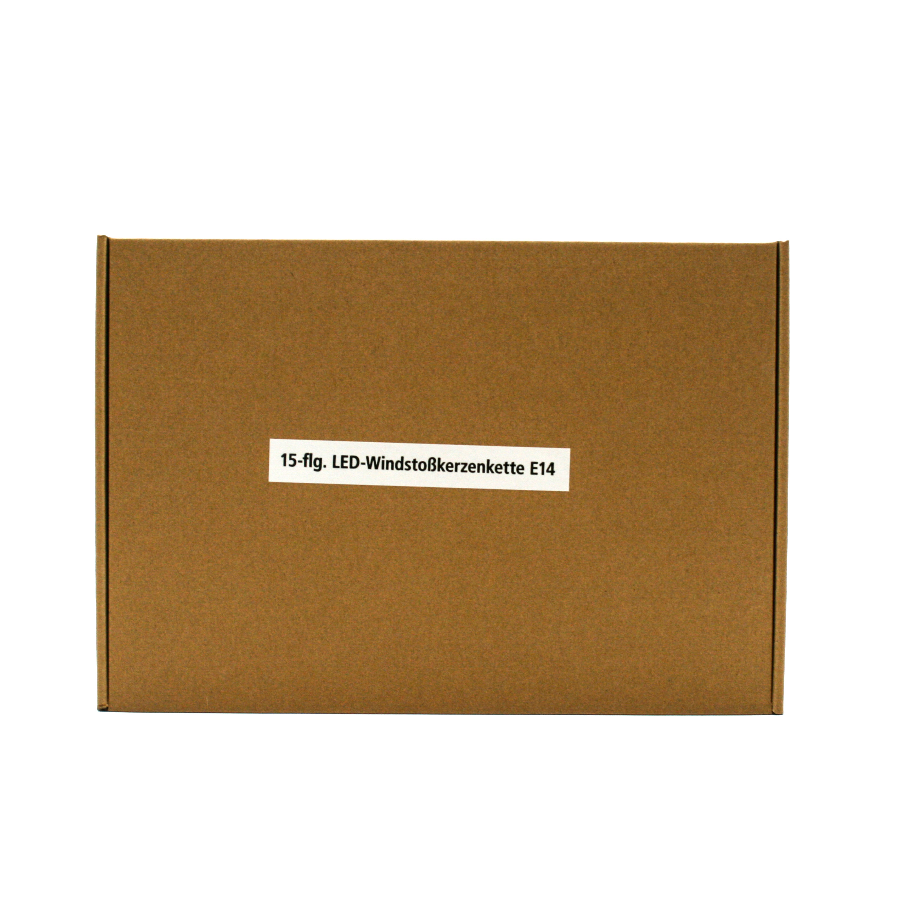 Lichterkette LED 15 flammig Lichter Windstoßkerze E14